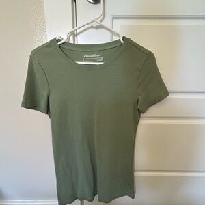 Eddie Bauer Women's Green Short Sleeve Tee